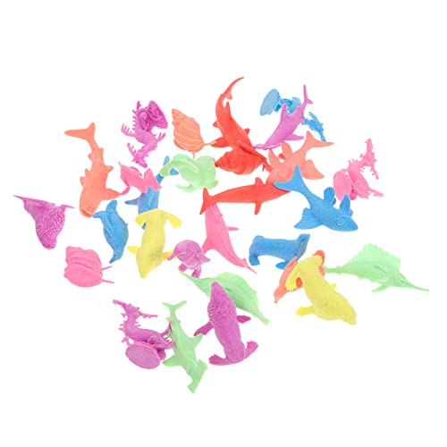 KOMBIUDA Badespielzeug Für Kinder 1 Wassertiere Wasserwachsende Spielzeuge Realistische Meerestiere Erweiterbares Meeresbewohner-Set Wachsende Tiere Im Wasser Pirat Geschenktasche Kind von KOMBIUDA