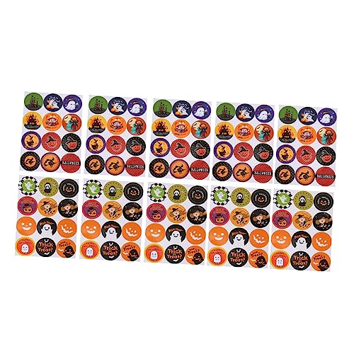 KOMBIUDA 10 Blatt Halloween-Aufkleber Aufkleber Für Die Schultasche Laternenaufkleber Halloween-DIY-Aufkleber Halloween-kürbis-Aufkleber Halloween-dekorationsaufkleber Party Gefälligkeiten KOMBIUDA 10 Blatt Halloween-Aufkleber Aufkleber Für Die Schultasche Laternenaufkleber Halloween-DIY-Aufkleber Halloween-kürbis-Aufkleber Halloween-dekorationsaufkleber Party Gefälligkeiten von KOMBIUDA