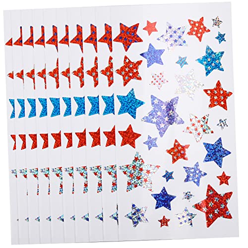 KOMBIUDA Glänzende Stern-Aufkleber-Set 10 Stück Glitzernde Belohnungsaufkleber Selbstklebende Klassenzimmer-Dekorationen Für Lehrerbedarf KOMBIUDA Glänzende Stern-Aufkleber-Set 10 Stück Glitzernde Belohnungsaufkleber Selbstklebende Klassenzimmer-Dekorationen Für Lehrerbedarf von KOMBIUDA