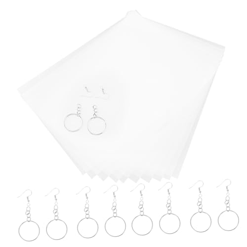 KOMBIUDA 10 Blatt Teiliges DIY Schrumpffolien Set Halbtransparentes Heat Shrink Printing Material mit Handbemalten Schrumpffolien sowie Silberfarbener Ohrhaken und Schlüsselringen zum KOMBIUDA 10 Blatt Teiliges DIY Schrumpffolien Set Halbtransparentes Heat Shrink Printing Material mit Handbemalten Schrumpffolien sowie Silberfarbener Ohrhaken und Schlüsselringen zum von KOMBIUDA