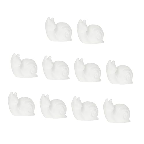 KOMBIUDA 10 STK Schaumweiße Embryoschnecke Tierformen Cremefarbenes Modell Pendelleuchte Basis Gadget-Schnecke Kleines Modell Clip-hundenapf Tierische Hundeschüssel Weißes Modell Flyer Rand KOMBIUDA 10 STK Schaumweiße Embryoschnecke Tierformen Cremefarbenes Modell Pendelleuchte Basis Gadget-Schnecke Kleines Modell Clip-hundenapf Tierische Hundeschüssel Weißes Modell Flyer Rand von KOMBIUDA