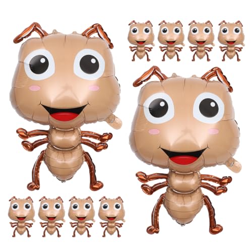 KOMBIUDA 10 Stück Ant Foil Ballons Kreative Insektenballon Dekorationen für Kindergeburtstag und Babyparty Einfache Inflation Langlebige Aluminiumfolie KOMBIUDA 10 Stück Ant Foil Ballons Kreative Insektenballon Dekorationen für Kindergeburtstag und Babyparty Einfache Inflation Langlebige Aluminiumfolie von KOMBIUDA