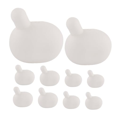 KOMBIUDA 10 Stück Bubble Inner Core Ball Accessoires Blasenwerkzeuge Quetschspielzeugzubehör Blasenkugeln Quetschspielzeug-blasblaseneinsatz Rasselkugeleinsätze Blasenmacher Kieselgel Weiß von KOMBIUDA