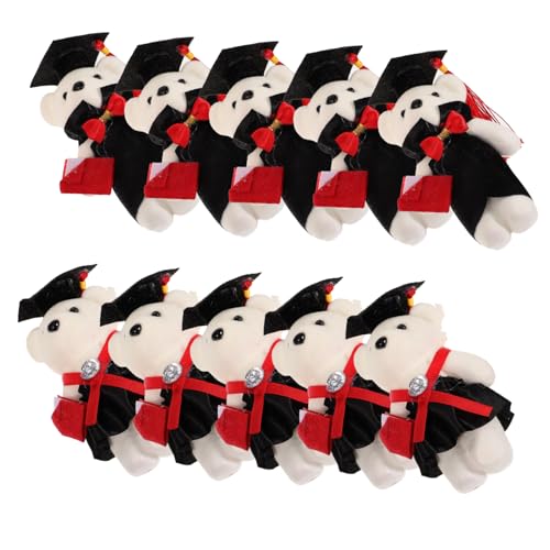KOMBIUDA 10 Stück Dr. Bärenpuppe Kleiner Abschlussbär Mini-Abschlussbären Doktorabschlussbär zarter Graduierungsbär PhD -Abschlussbär tragen Blumenstrauß DIY Ornamente Vlies KOMBIUDA 10 Stück Dr. Bärenpuppe Kleiner Abschlussbär Mini-Abschlussbären Doktorabschlussbär zarter Graduierungsbär PhD -Abschlussbär tragen Blumenstrauß DIY Ornamente Vlies von KOMBIUDA