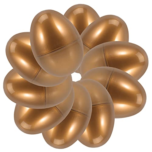 KOMBIUDA 10stücke Füllbare Goldene -ostereier Für Ostern Dekorative Eier Für Feiertagsfeiern Ostereiersuche Und von KOMBIUDA