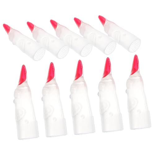 KOMBIUDA 10 Stück Halloween nägel Halloween Nails Halloween Finger Nägel Gruselige Dekoration Nagel-Kit Fingerpuppen Stütze Halloween Maskerade Fingernägel falsche Finger streicheln Plastik von KOMBIUDA