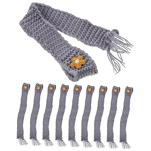 KOMBIUDA 10-teiliges Dekoratives Mini-schal-Set Weinflaschen-schal Für Puppen Mini-zubehör Weiche Baumwolle Für Puppen Und Stofftiere von KOMBIUDA