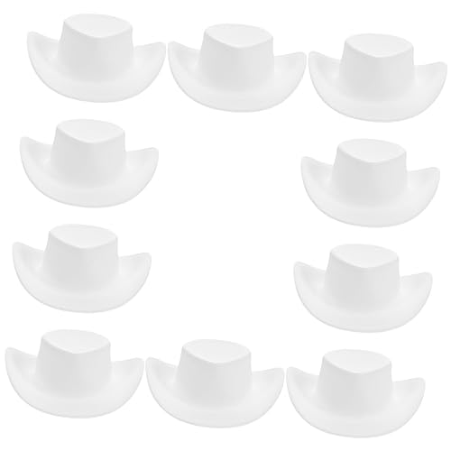 KOMBIUDA 10 Stück Mini-cowboyhut Miniaturhüte Für Partys Cowgirl Kleiner Cowboyhut Western Damen Cowboyhut Aus Kuhmädchenhut Cowboy-Hut Hut Frauen Cowboyhut Für Weiß KOMBIUDA 10 Stück Mini-cowboyhut Miniaturhüte Für Partys Cowgirl Kleiner Cowboyhut Western Damen Cowboyhut Aus Kuhmädchenhut Cowboy-Hut Hut Frauen Cowboyhut Für Weiß von KOMBIUDA