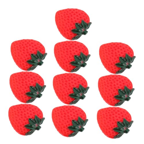 KOMBIUDA 10 Stück Obst-Modell Obstdekoration realistische falsche Früchte Obst simulieren Küchenspielzeug künstliche Nahrungsmittel zur Ausstellung Simulationsfrucht Erdbeer-Modell PVC rot KOMBIUDA 10 Stück Obst-Modell Obstdekoration realistische falsche Früchte Obst simulieren Küchenspielzeug künstliche Nahrungsmittel zur Ausstellung Simulationsfrucht Erdbeer-Modell PVC rot von KOMBIUDA