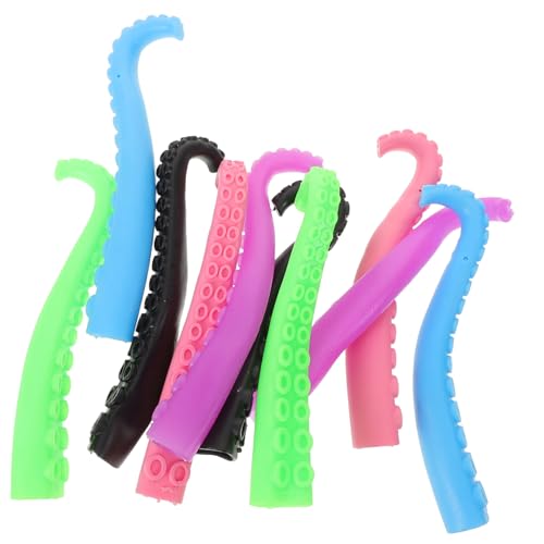 KOMBIUDA 10stücke Fingerpuppen Aus Kunststoff Kreative Octopus Finger Puppen Für Junge Mädchen Lustige Partygeschenke Zufälligen Farben Spielzeug Zur Fingergestaltung Und von KOMBIUDA