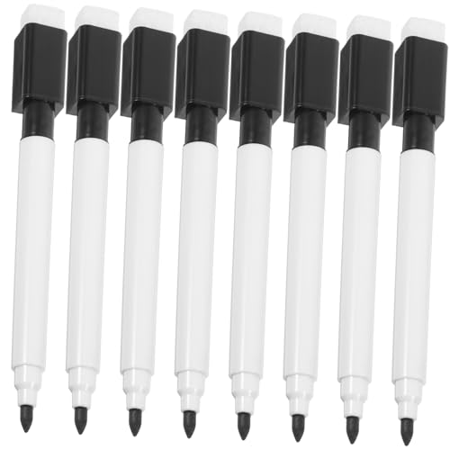 KOMBIUDA 10 Stück Pinsel streichen lackierpinsel autopinsel Schwarze, trocken abwischbare Marker Stift mit Radiergummi Marker trocken abwischen Farbe der Whiteboard-Stifte Plastik Black KOMBIUDA 10 Stück Pinsel streichen lackierpinsel autopinsel Schwarze, trocken abwischbare Marker Stift mit Radiergummi Marker trocken abwischen Farbe der Whiteboard-Stifte Plastik Black von KOMBIUDA