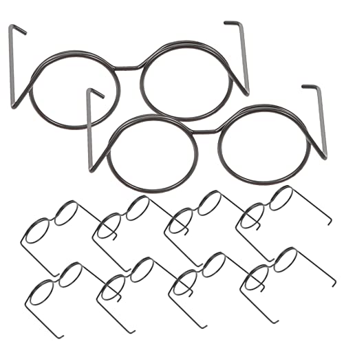 KOMBIUDA 10 Stück Puppenbrillen Puppenanziehspielzeug Brillen Requisiten Für Puppen Brillen Für Puppenanziehpuppen Brillen Sonnenbrillen Für Puppen Puppenkleidungszubehör von KOMBIUDA