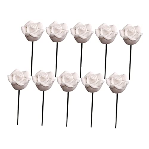 KOMBIUDA 10 Stück Puppenhausdekoration Gefälscht Ungefärbt Szene Simulation Rosen Winzig Blumen Miniatur Klein Modellierspielzeug Selber Machen Ton Weiß KOMBIUDA 10 Stück Puppenhausdekoration Gefälscht Ungefärbt Szene Simulation Rosen Winzig Blumen Miniatur Klein Modellierspielzeug Selber Machen Ton Weiß von KOMBIUDA