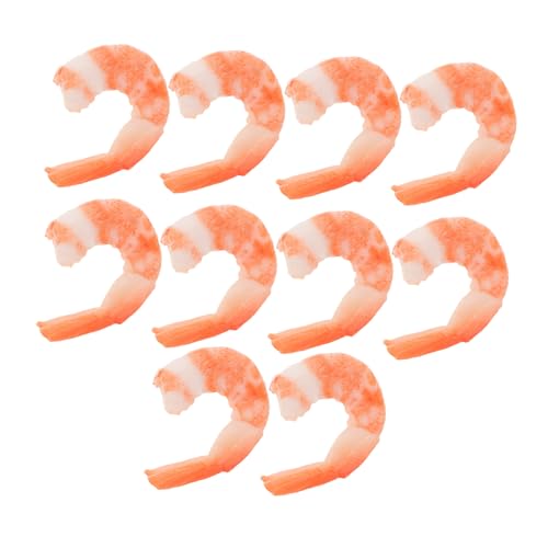 KOMBIUDA 10 Stück Realistische Garnelen-Modelle aus Robustem PVC Lebensechte Imitation Gekochter Shrimps als Detailreiche Deko Schlüsselanhänger für Küche Party Cosplay und Food-Display KOMBIUDA 10 Stück Realistische Garnelen-Modelle aus Robustem PVC Lebensechte Imitation Gekochter Shrimps als Detailreiche Deko Schlüsselanhänger für Küche Party Cosplay und Food-Display von KOMBIUDA