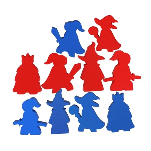 KOMBIUDA 10stücke Teiliges Holzschachfiguren Kleine Schachspiel-Accessoires Für Brettspiele Mixed Style Für Spieleabende Und Kreative Projekte von KOMBIUDA