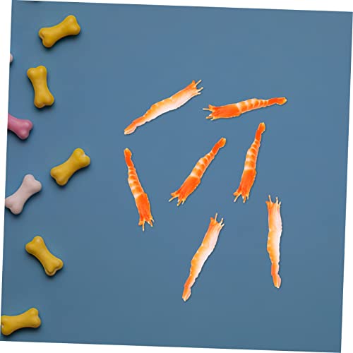 KOMBIUDA 10 Stück Simulierte Garnelenmodelle Garnelen-fotorequisiten Frühes Lernen Spielzeug Für Kinder von KOMBIUDA
