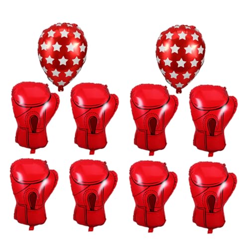 KOMBIUDA 10 Stück Teiliges Boxhandschuh-folienballons in Rot Sportliche Partydekoration für Box Wrestling-themengeburtstage Einfach Aufzublasen für Große Feiern und Dynamische Sportmottos KOMBIUDA 10 Stück Teiliges Boxhandschuh-folienballons in Rot Sportliche Partydekoration für Box Wrestling-themengeburtstage Einfach Aufzublasen für Große Feiern und Dynamische Sportmottos von KOMBIUDA