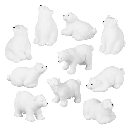 KOMBIUDA 10 Stück Teiliges Eisbären Figuren Niedliche Arctic Animal Dekoration für Winter und Weihnachtsanlässe Kompakte und Vielseitige Resin Statuen für Präsente und Wohnraumgestaltung KOMBIUDA 10 Stück Teiliges Eisbären Figuren Niedliche Arctic Animal Dekoration für Winter und Weihnachtsanlässe Kompakte und Vielseitige Resin Statuen für Präsente und Wohnraumgestaltung von KOMBIUDA