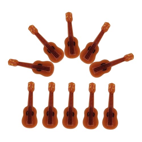 KOMBIUDA 10 Stück Teiliges Mini Gitarren Modell aus Harz Realistische Miniatur Musikinstrumente für Puppenhaus Deko Langlebig Kompakt als Detailreiche Miniatur Requisiten für Puppenhäuser KOMBIUDA 10 Stück Teiliges Mini Gitarren Modell aus Harz Realistische Miniatur Musikinstrumente für Puppenhaus Deko Langlebig Kompakt als Detailreiche Miniatur Requisiten für Puppenhäuser von KOMBIUDA