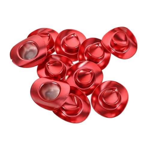 KOMBIUDA 10 Stück Teiliges Miniatur Cowgirl Hüte aus Leuchtend Orange Puppenhaus Dekoration DIY Bastelzubehör für Mini Hüte für Puppen und Partydeko KOMBIUDA 10 Stück Teiliges Miniatur Cowgirl Hüte aus Leuchtend Orange Puppenhaus Dekoration DIY Bastelzubehör für Mini Hüte für Puppen und Partydeko von KOMBIUDA