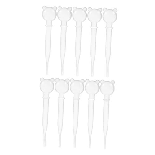 KOMBIUDA 10 Stück Unterrichtshilfematerial Mathe- Kinderwissenschaftskits Bauspielzeug Für Wissenschaftslaborausrüstung Aquariumpipette Kleine Pipette Plastik Transparent von KOMBIUDA