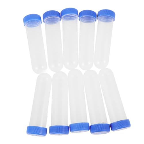 KOMBIUDA 10 Stück -reagenzglas Blutschlauch Röhrchenfläschchen Labortestbehälter Fläschchenbehälter Mit Rundem Boden Stuhlprobenentnahme-kit 50-ml-zentrifugenröhrchen Blue Plastik KOMBIUDA 10 Stück -reagenzglas Blutschlauch Röhrchenfläschchen Labortestbehälter Fläschchenbehälter Mit Rundem Boden Stuhlprobenentnahme-kit 50-ml-zentrifugenröhrchen Blue Plastik von KOMBIUDA