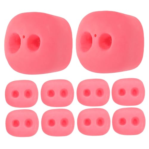 KOMBIUDA 10 Teiliges Schweinenasen Set Aus Kunststoff Zum Selbermachen Von Plüschpuppen Nasen Für Bastelprojekte Tierpuppe Realistische Schweinenasen Zubehör von KOMBIUDA