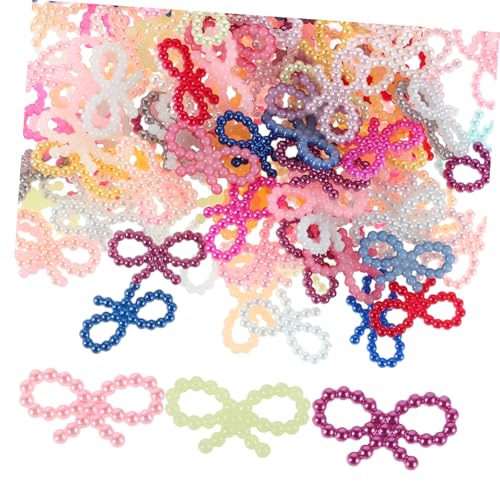 KOMBIUDA 100 Stück DIY Bogen Kit mit Simulation von Perlen Dekoration für Hochzeitskunst Nageldesign Puppenkleidung und Bastelaccessoires KOMBIUDA 100 Stück DIY Bogen Kit mit Simulation von Perlen Dekoration für Hochzeitskunst Nageldesign Puppenkleidung und Bastelaccessoires von KOMBIUDA