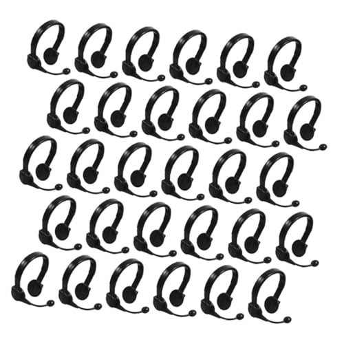 KOMBIUDA 100 Stück Kreative Kleine Gelbe Ente Headset Puppe Miniatur Gefälschte Kopfhörer Simulierte Kopfhörer Headset Dekoration Headset Ornament Gefälschte Kopfhörer Ankleidebeschläge von KOMBIUDA