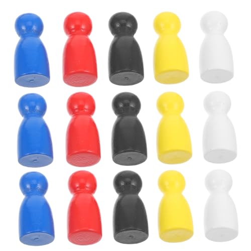 KOMBIUDA 100 Stück Token Für Brettspiele Schachbrett Schach Spielmarken Schach Ersatz Spielkomponente Brettspiele Bauern Spielzubehör Schachbrett Zubehör Tischmarker Kiefernholz von KOMBIUDA