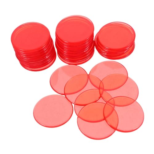 KOMBIUDA 100 Transparente Bingo-Chips Kleine Runde Plastikmarker Für Lernspiele Zählwerkzeuge Unterricht KOMBIUDA 100 Transparente Bingo-Chips Kleine Runde Plastikmarker Für Lernspiele Zählwerkzeuge Unterricht von KOMBIUDA