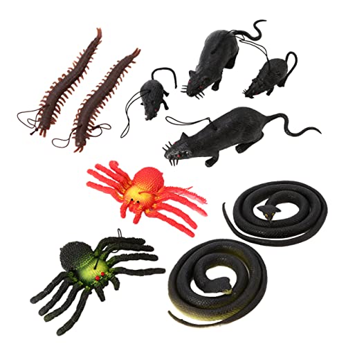 KOMBIUDA 10st Beängstigend Insekten Spielzeug Kostüm Halloween Halloween-Kleidung Halloween-Bday-partydekorationen Halloween-kostüme Weiches Gummi Tier TPR Weichkleber von KOMBIUDA