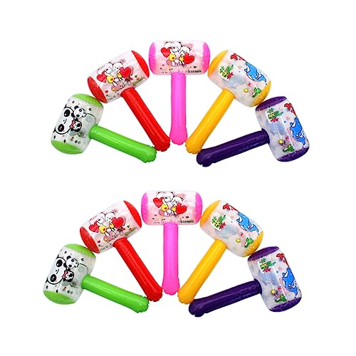 KOMBIUDA 10Stücke Aufblasbare Hämmer mit Geräusch und Bunten Motiven Kreatives Spielzeug für Drinnen und Draußen Farben Zufällig KOMBIUDA 10Stücke Aufblasbare Hämmer mit Geräusch und Bunten Motiven Kreatives Spielzeug für Drinnen und Draußen Farben Zufällig von KOMBIUDA