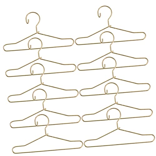 KOMBIUDA 10St Mini-Aufhänger US-Zubehör Mini- Ken kleiderbügel für puppenkleidung puppenkleiderbügel Rockbügel Puppen Kleiderbügel für Minipuppen Kleiner puppenaufhänger Stahldraht von KOMBIUDA