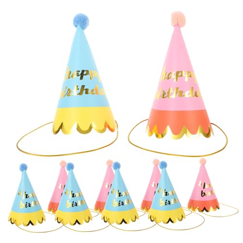 KOMBIUDA 10st Babyparty-partyhut Partyhüte Für Kinder Kopfbedeckung Für Geburtstagsfeiern Erster Geburtstagshut Tiara Papier Geburtstagsparty Liefert Bilden Neugeboren von KOMBIUDA