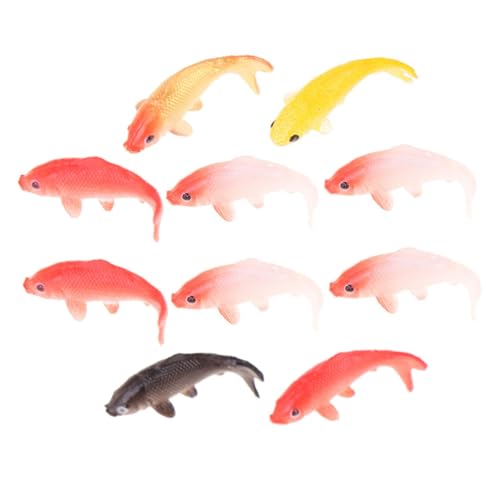 KOMBIUDA 10Stücke Karpfenmodelle Bunte Fake Fische gemischte Stile realistische Fischfiguren für Aquarium Dekoration Feengarten und Puppenhaus KOMBIUDA 10Stücke Karpfenmodelle Bunte Fake Fische gemischte Stile realistische Fischfiguren für Aquarium Dekoration Feengarten und Puppenhaus von KOMBIUDA