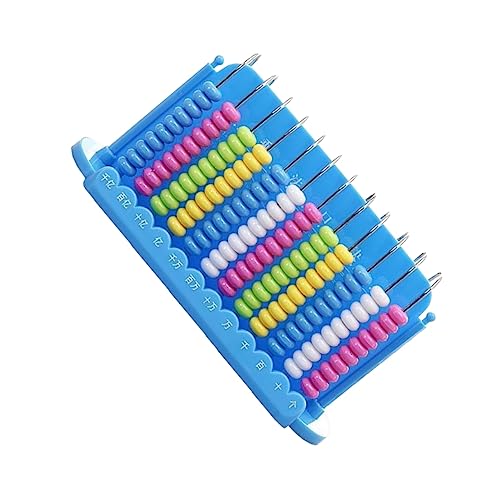 KOMBIUDA 12 Abakus kindererziehung aufklärung rechenbrett Abacus Kinderbildung Mathematiklernen mathespiel pädagogisches Zählwerkzeug berechnen Werkzeuge Plastik Blue von KOMBIUDA