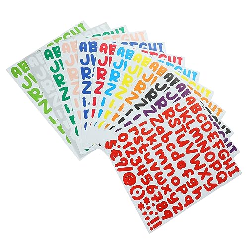 KOMBIUDA 12 Blätter Buchstaben Zum Basteln Zeitschriftenbedarf Colorful Aufkleber KOMBIUDA 12 Blätter Buchstaben Zum Basteln Zeitschriftenbedarf Colorful Aufkleber von KOMBIUDA