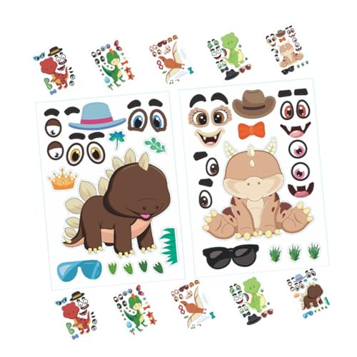 KOMBIUDA 12blätter DIY Dinosaurier Aufkleber Niedliche Puzzles Für Junge Mädchen Sichere Und Abziehbare Sticker Für Kreative Dekorationen Zu Hause Partys KOMBIUDA 12blätter DIY Dinosaurier Aufkleber Niedliche Puzzles Für Junge Mädchen Sichere Und Abziehbare Sticker Für Kreative Dekorationen Zu Hause Partys von KOMBIUDA