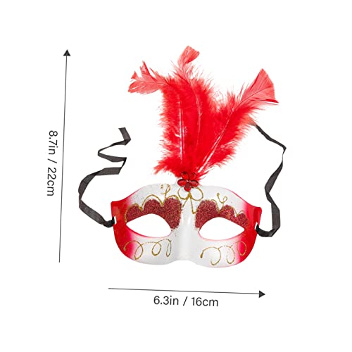KOMBIUDA 12 Stck Teiliges Federmasken für Damen Leichte Karnevalsmasken mit Dekorativem Design Komfortabel für Halloween Fasching Kostümpartys und Festliche Anlässe Zufällige Farbe von KOMBIUDA