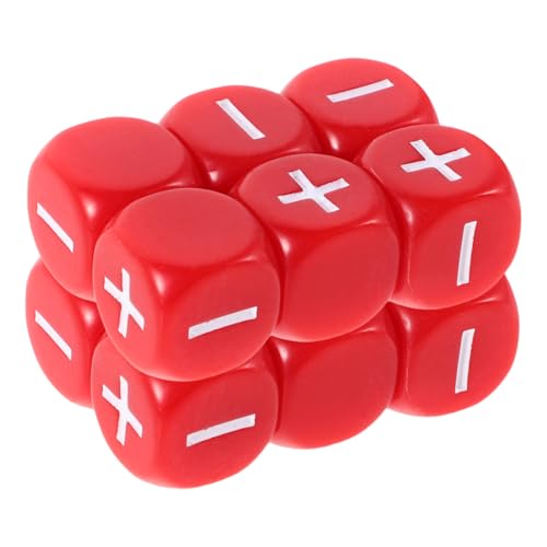 KOMBIUDA 12 Stück Additions Und Subtraktionssymbolwürfel Lernwürfel Additions Und Subtraktionsspiele Würfel Für Kleine Mathe Aktivitätswürfel Additions Subtraktionsspielkarte von KOMBIUDA