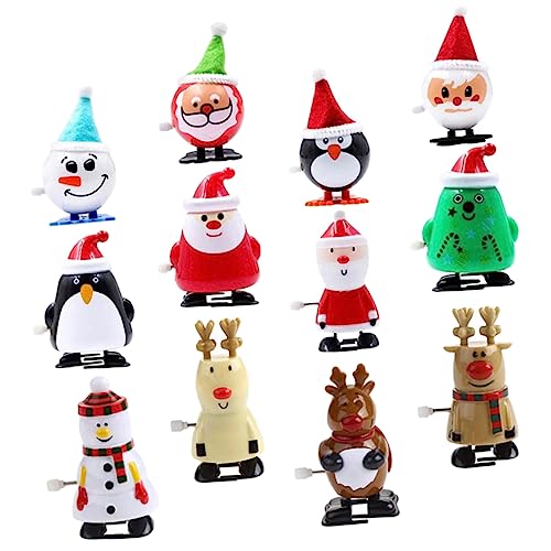 KOMBIUDA 12 Stück Aufzieh Weihnachten Weihnachtsspielzeug für kinderspielzeuge Glowing Toy Cartoon-Uhrwerkspielzeug zum Aufziehen Plastik KOMBIUDA 12 Stück Aufzieh Weihnachten Weihnachtsspielzeug für kinderspielzeuge Glowing Toy Cartoon-Uhrwerkspielzeug zum Aufziehen Plastik von KOMBIUDA