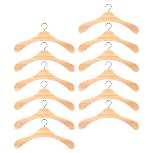 KOMBIUDA 12 Stück Holz Kleiderbügel für Puppen Miniatur Garderobenaccessoires zur Organisation von Puppenoutfits Natürliche Holzoberfläche für Kreatives KOMBIUDA 12 Stück Holz Kleiderbügel für Puppen Miniatur Garderobenaccessoires zur Organisation von Puppenoutfits Natürliche Holzoberfläche für Kreatives von KOMBIUDA