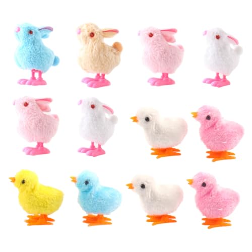 KOMBIUDA Aufziehspielzeug-Set 12-teilig Osterküken Aufziehpuppen Uhrwerk-Design Sicher Für Kinder Zufällige Farbe KOMBIUDA Aufziehspielzeug-Set 12-teilig Osterküken Aufziehpuppen Uhrwerk-Design Sicher Für Kinder Zufällige Farbe von KOMBIUDA