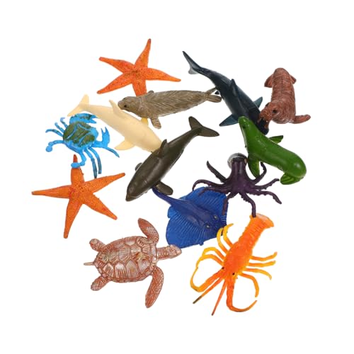 KOMBIUDA 12 Stück Meereslebewesen-Modell Simulation des Meereslebens Modelle Von Meerestieren Pädagogisches Meerestierfiguren Requisiten Für Das Leben Im Plastik KOMBIUDA 12 Stück Meereslebewesen-Modell Simulation des Meereslebens Modelle Von Meerestieren Pädagogisches Meerestierfiguren Requisiten Für Das Leben Im Plastik von KOMBIUDA