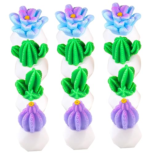 KOMBIUDA 12stücke Mini Sukkulenten Cactus Kunstpflanzen Kleine Pflanzen Für Tischdekoration Mikrolandschaften Und Wohnaccessoires von KOMBIUDA