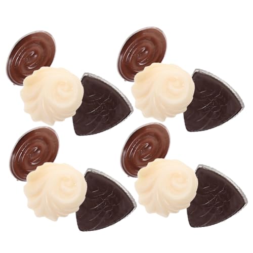 KOMBIUDA 12 Stück Simuliertes Schokoladenpendel Simulation Schokolade simuliertes Schokoladendekor Schokoladen-Dekoration Schokoladen-Accessoires kleine gefälschte Schokolade Faux-Dessert von KOMBIUDA