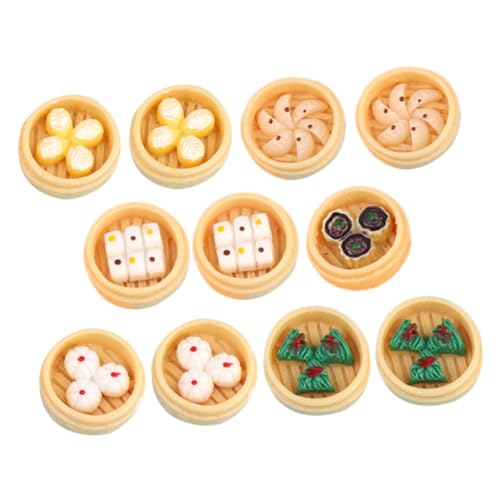 KOMBIUDA 12-teiliges Miniatur-spiellebensmittel-Set Mini-dampfgarer-Modell Im Chinesischen Stil Miniatur-Lebensmittel Für Spielhäuser KOMBIUDA 12-teiliges Miniatur-spiellebensmittel-Set Mini-dampfgarer-Modell Im Chinesischen Stil Miniatur-Lebensmittel Für Spielhäuser von KOMBIUDA