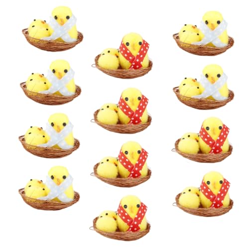KOMBIUDA 12 Stück Teiliges Künstliche Deko Gelb Realistische Simulation Vielseitige Osterparty Dekoration Spielerisches Design für Festliche KOMBIUDA 12 Stück Teiliges Künstliche Deko Gelb Realistische Simulation Vielseitige Osterparty Dekoration Spielerisches Design für Festliche von KOMBIUDA