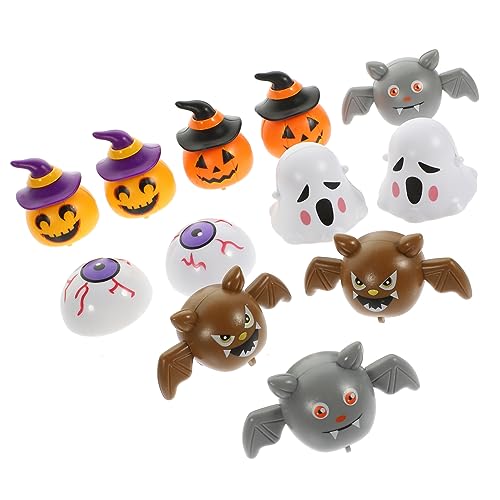 KOMBIUDA 12stücke Halloween Pull Back Lustige Spielzeuge Für Mädchen Füllung Für Geschenktüten Und Halloween-Dekoration Kürbis Und Fledermaus Designs von KOMBIUDA